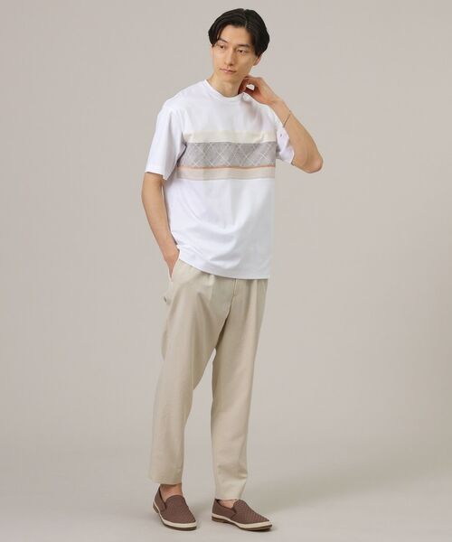TAKEO KIKUCHI / タケオキクチ Tシャツ | ファブリックパネル切替 カットソー | 詳細24