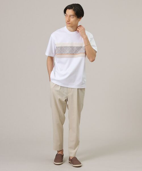 TAKEO KIKUCHI / タケオキクチ Tシャツ | ファブリックパネル切替 カットソー | 詳細4
