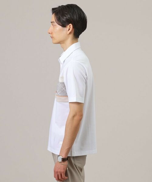 TAKEO KIKUCHI / タケオキクチ ポロシャツ | ファブリックパネル切替 ポロシャツ | 詳細11