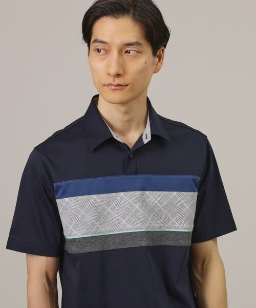 TAKEO KIKUCHI / タケオキクチ ポロシャツ | ファブリックパネル切替 ポロシャツ | 詳細23