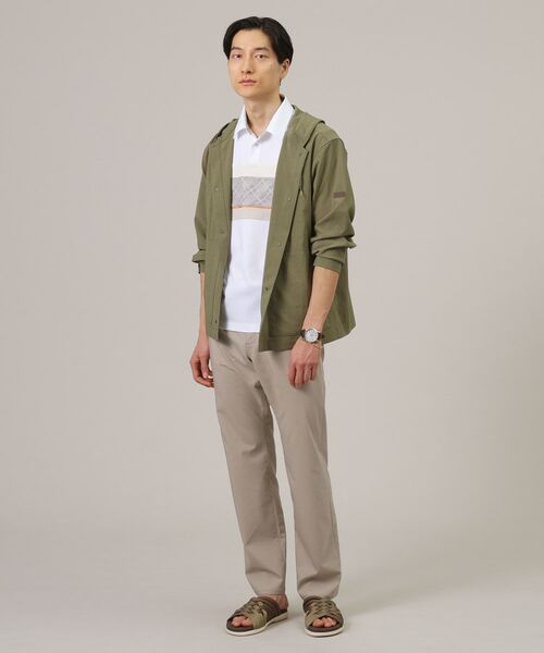 TAKEO KIKUCHI / タケオキクチ ポロシャツ | ファブリックパネル切替 ポロシャツ | 詳細4