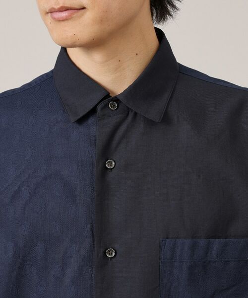 TAKEO KIKUCHI / タケオキクチ Tシャツ | 【Made in JAPAN】パーツブロッキング 半袖シャツ | 詳細17