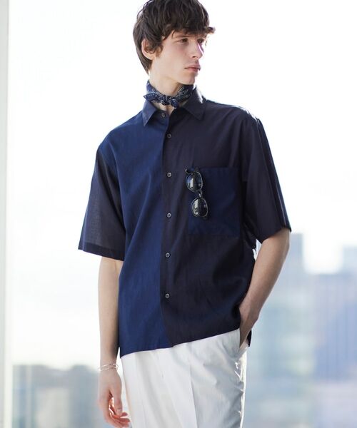 TAKEO KIKUCHI / タケオキクチ Tシャツ | 【Made in JAPAN】パーツブロッキング 半袖シャツ | 詳細28