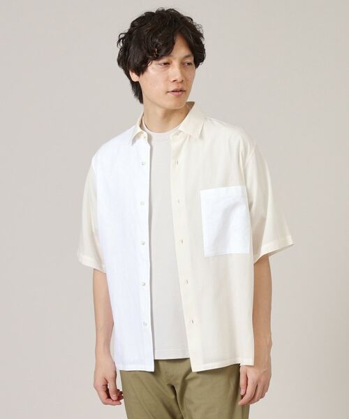 TAKEO KIKUCHI / タケオキクチ Tシャツ | 【Made in JAPAN】パーツブロッキング 半袖シャツ | 詳細3