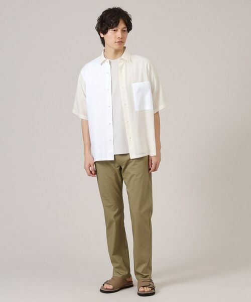 TAKEO KIKUCHI / タケオキクチ Tシャツ | 【Made in JAPAN】パーツブロッキング 半袖シャツ | 詳細4