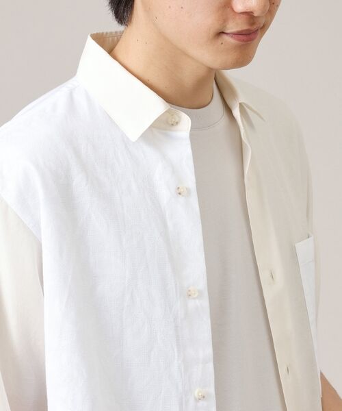 TAKEO KIKUCHI / タケオキクチ Tシャツ | 【Made in JAPAN】パーツブロッキング 半袖シャツ | 詳細5