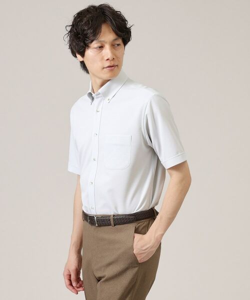 TAKEO KIKUCHI / タケオキクチ Tシャツ | 【イージーケア】ユーティリティ 鹿の子ジャージ 半袖シャツ | 詳細9