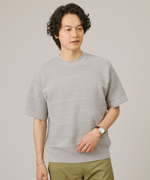 TAKEO KIKUCHI / タケオキクチ ニット・セーター | 【イージーケア】スポンディッシュ ニットTシャツ | 詳細11