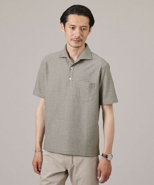TAKEO KIKUCHI / タケオキクチ ポロシャツ | 【尾州織／Made in JAPAN】メランジ ポロシャツ | 詳細17