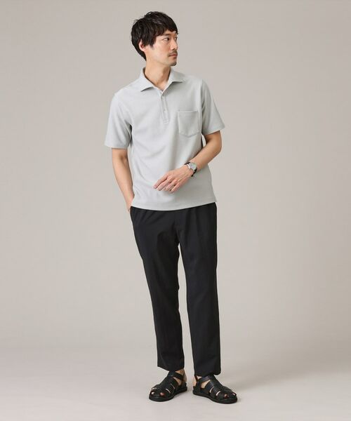 TAKEO KIKUCHI / タケオキクチ ポロシャツ | 【尾州織／Made in JAPAN】メランジ ポロシャツ | 詳細4