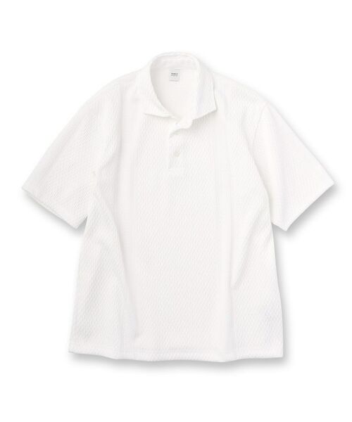 TAKEO KIKUCHI / タケオキクチ ポロシャツ | 【抗菌防臭】ケーブル ニットライク ポロシャツ | 詳細1