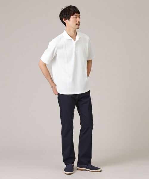 TAKEO KIKUCHI / タケオキクチ ポロシャツ | 【抗菌防臭】ケーブル ニットライク ポロシャツ | 詳細5