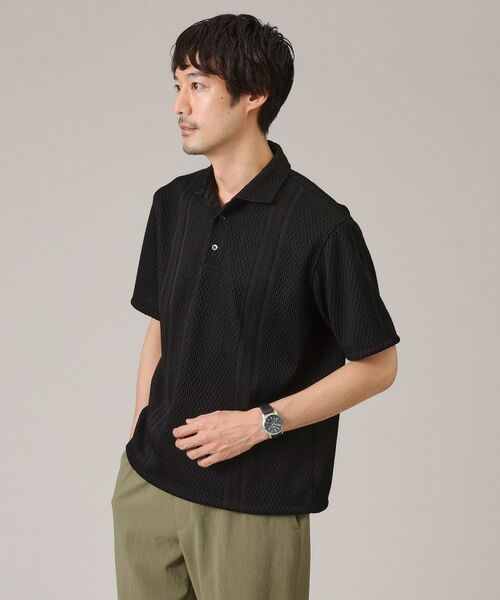 TAKEO KIKUCHI / タケオキクチ ポロシャツ | 【抗菌防臭】ケーブル ニットライク ポロシャツ | 詳細8