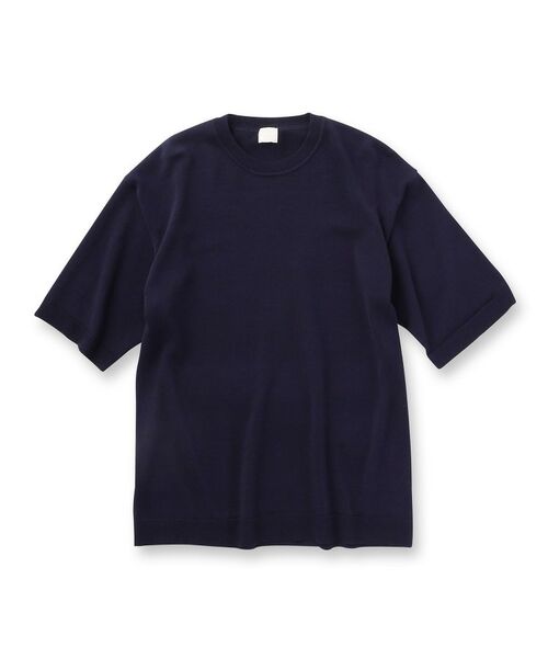 TAKEO KIKUCHI / タケオキクチ ニット・セーター | 【THE FLAGSHIP】強撚コットン ニットTシャツ | 詳細1