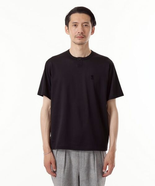 TAKEO KIKUCHI / タケオキクチ Tシャツ | 【THE FLAGSHIP】ワンポイント ヘンリーネック Tシャツ | 詳細10