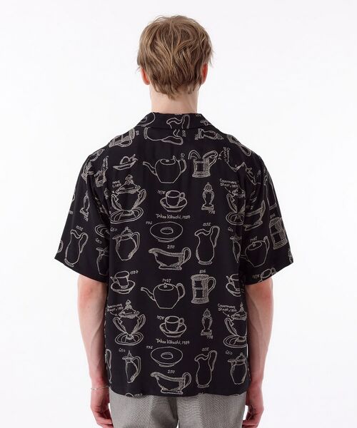 TAKEO KIKUCHI / タケオキクチ Tシャツ | 【THE FLAGSHIP】ポタリープリント オープンカラーシャツ | 詳細12