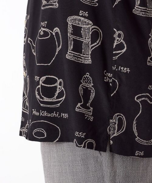 TAKEO KIKUCHI / タケオキクチ Tシャツ | 【THE FLAGSHIP】ポタリープリント オープンカラーシャツ | 詳細15