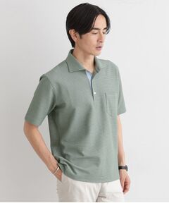 TAKEO KIKUCHI   高級ポロシャツ　新品級美品　サイズXL ティーケー タケオ キクチ tk.TAKEO KIKUCHI 配色ハーフジップ