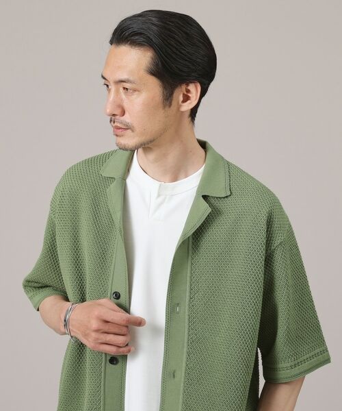 TAKEO KIKUCHI / タケオキクチ Tシャツ | 【夏の軽羽織】スポンディッシュ サマーニットシャツ | 詳細9