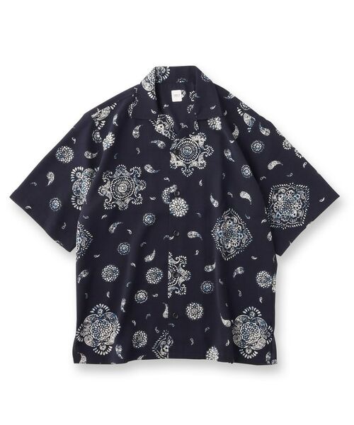 TAKEO KIKUCHI / タケオキクチ Tシャツ | 【ペイズリー紋】オープンカラーシャツ | 詳細1
