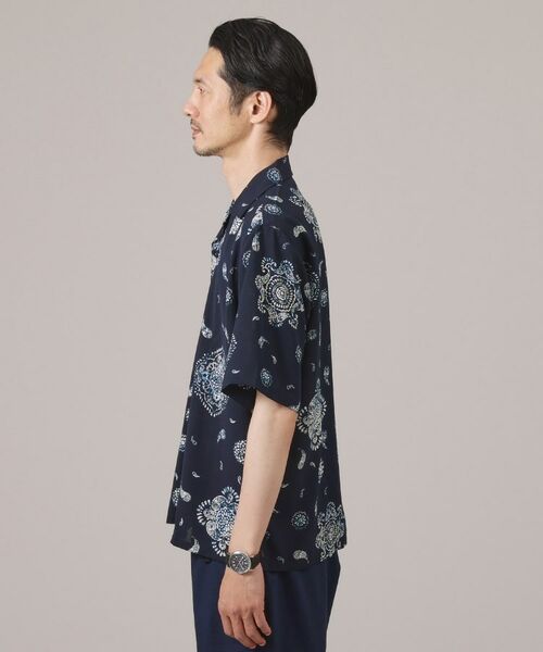 TAKEO KIKUCHI / タケオキクチ Tシャツ | 【ペイズリー紋】オープンカラーシャツ | 詳細15