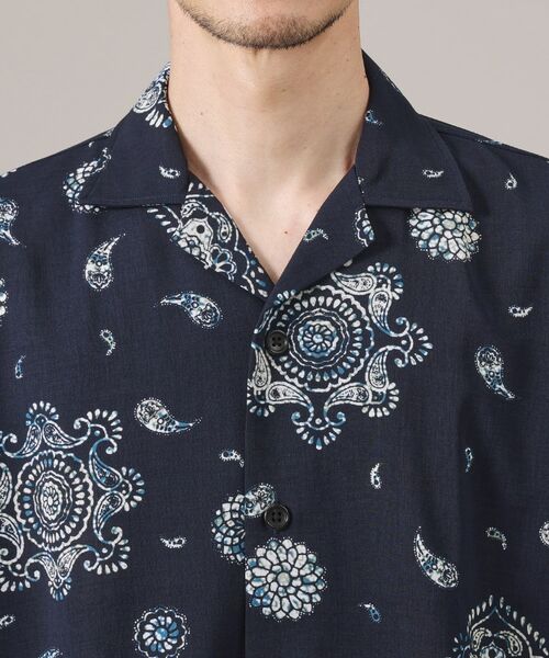 TAKEO KIKUCHI / タケオキクチ Tシャツ | 【ペイズリー紋】オープンカラーシャツ | 詳細17