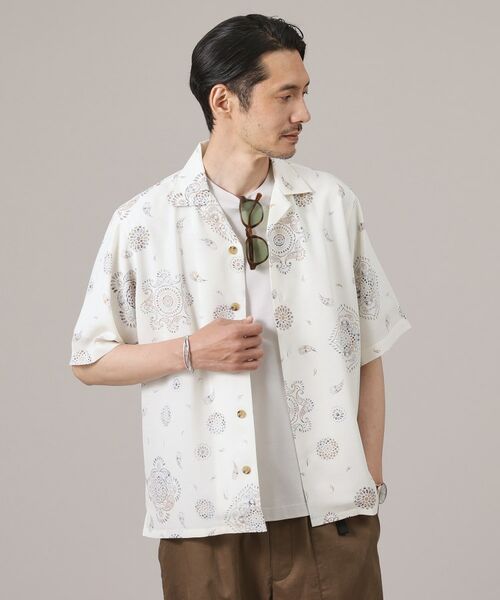 TAKEO KIKUCHI / タケオキクチ Tシャツ | 【ペイズリー紋】オープンカラーシャツ | 詳細2