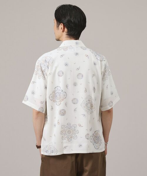 TAKEO KIKUCHI / タケオキクチ Tシャツ | 【ペイズリー紋】オープンカラーシャツ | 詳細3
