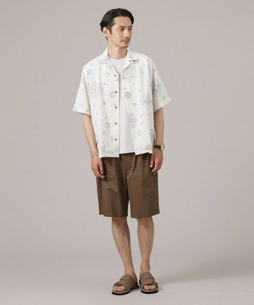TAKEO KIKUCHI / タケオキクチ Tシャツ | 【ペイズリー紋】オープンカラーシャツ | 詳細6