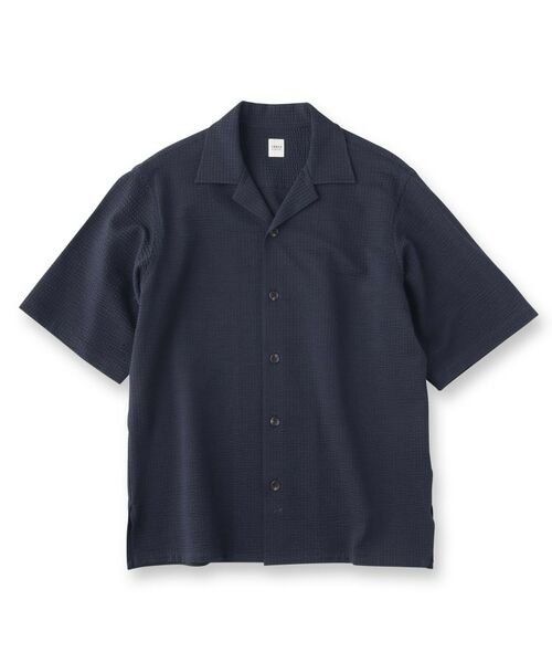 TAKEO KIKUCHI / タケオキクチ Tシャツ | 【抗菌防臭/日本製】サッカージャージ オープンカラーシャツ | 詳細1