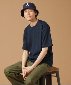 【Made in JAPAN】＆マーク刺繍　丸胴Tシャツ