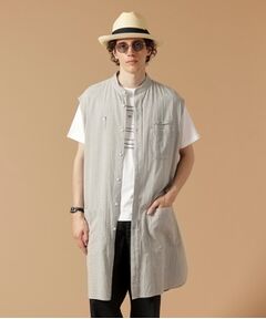 【Made in JAPAN】ノースリーブ ロングシャツ