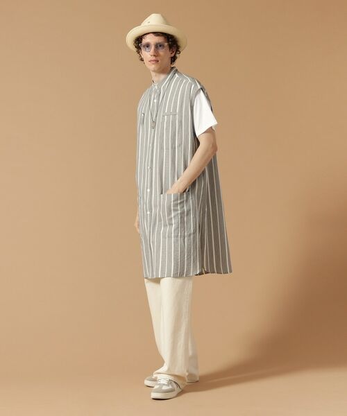 TAKEO KIKUCHI / タケオキクチ Tシャツ | 【Made in JAPAN】ノースリーブ ロングシャツ | 詳細19