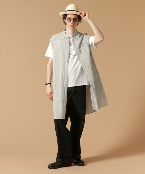TAKEO KIKUCHI / タケオキクチ Tシャツ | 【Made in JAPAN】ノースリーブ ロングシャツ | 詳細21