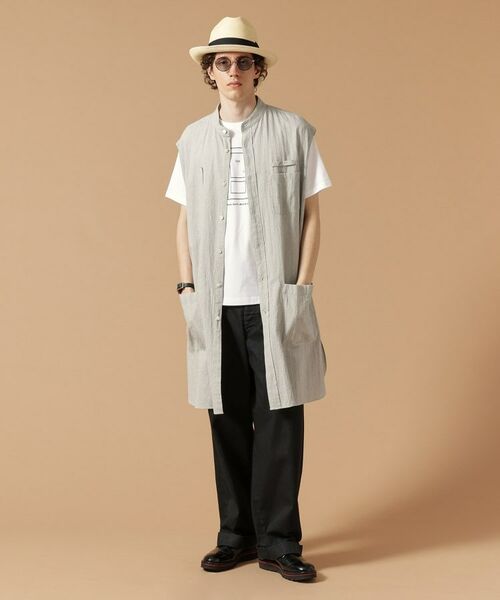 TAKEO KIKUCHI / タケオキクチ Tシャツ | 【Made in JAPAN】ノースリーブ ロングシャツ | 詳細3