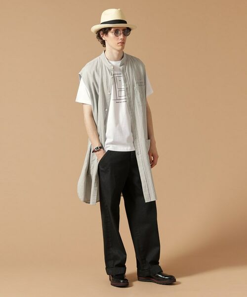 TAKEO KIKUCHI / タケオキクチ Tシャツ | 【Made in JAPAN】ノースリーブ ロングシャツ | 詳細4