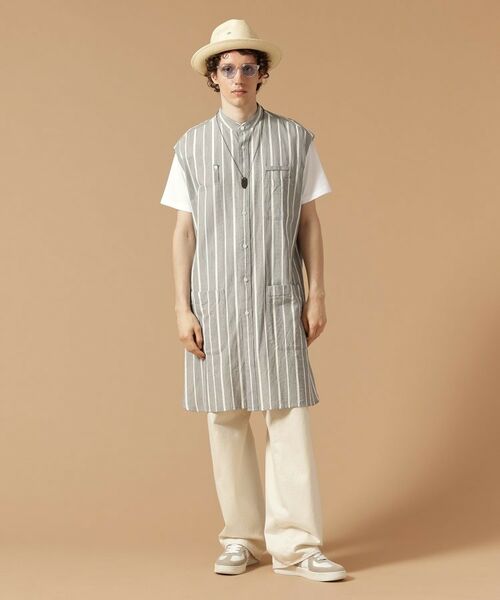 TAKEO KIKUCHI / タケオキクチ Tシャツ | 【Made in JAPAN】ノースリーブ ロングシャツ | 詳細8
