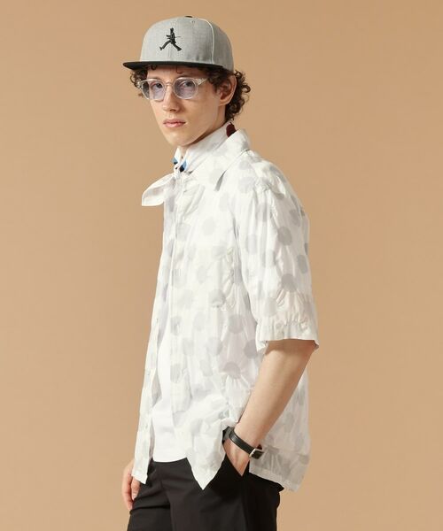 TAKEO KIKUCHI / タケオキクチ Tシャツ | 【Made in JAPAN】塩縮ポルカドット 半袖シャツ | 詳細10