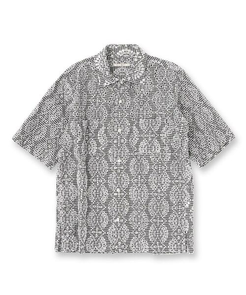 TAKEO KIKUCHI / タケオキクチ Tシャツ | 【Made in JAPAN】エンブロイダリーギンガム　半袖シャツ | 詳細1