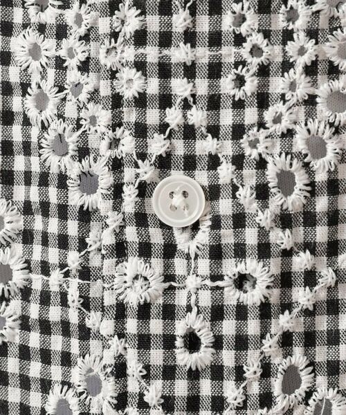 TAKEO KIKUCHI / タケオキクチ Tシャツ | 【Made in JAPAN】エンブロイダリーギンガム　半袖シャツ | 詳細13
