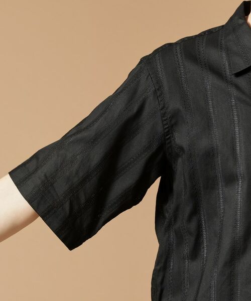 TAKEO KIKUCHI / タケオキクチ Tシャツ | 【Made in JAPAN】カラミクロス 半袖シャツ | 詳細14