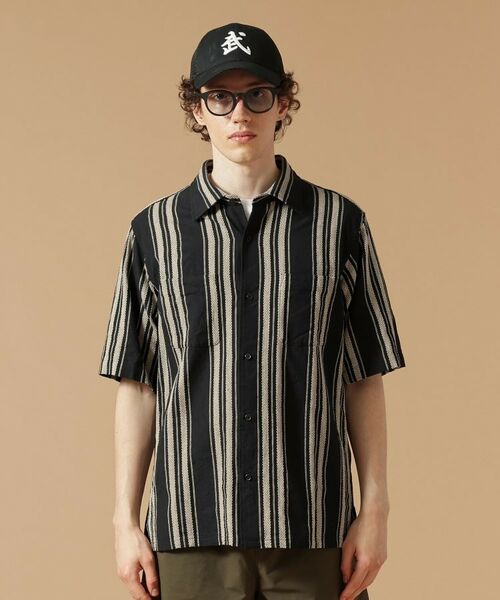 TAKEO KIKUCHI / タケオキクチ Tシャツ | 【Made in JAPAN】綿麻ドビーストライプ　半袖シャツ | 詳細10