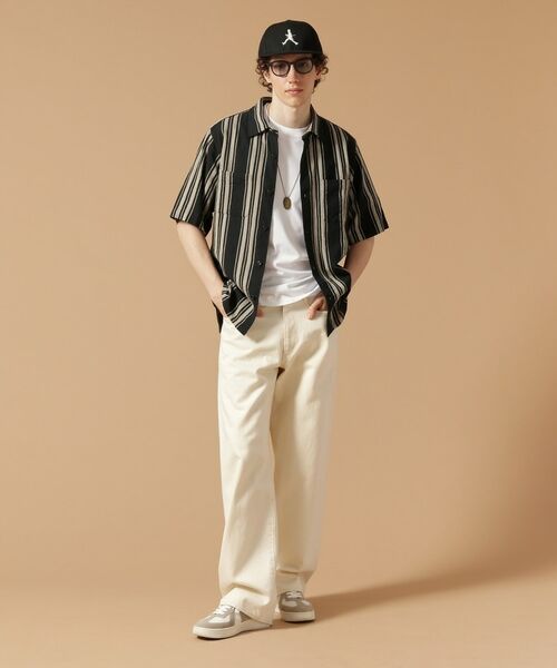 TAKEO KIKUCHI / タケオキクチ Tシャツ | 【Made in JAPAN】綿麻ドビーストライプ　半袖シャツ | 詳細19