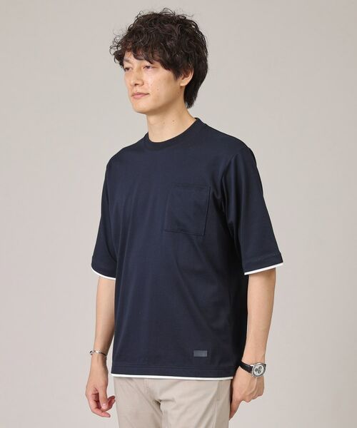 TAKEO KIKUCHI / タケオキクチ Tシャツ | 【接触冷感/日本製】レイヤード Tシャツ | 詳細3