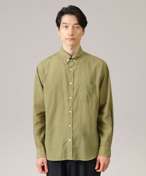 TAKEO KIKUCHI / タケオキクチ Tシャツ | スラブローンタブカラー長袖シャツ | 詳細10