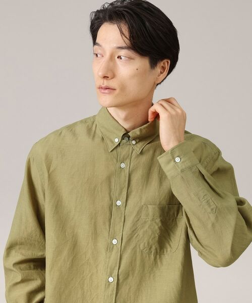 TAKEO KIKUCHI / タケオキクチ Tシャツ | スラブローンタブカラー長袖シャツ | 詳細2