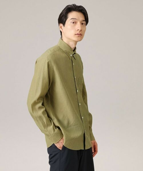TAKEO KIKUCHI / タケオキクチ Tシャツ | スラブローンタブカラー長袖シャツ | 詳細3