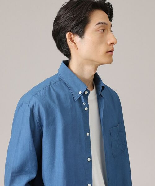 TAKEO KIKUCHI / タケオキクチ Tシャツ | スラブローンタブカラー長袖シャツ | 詳細6