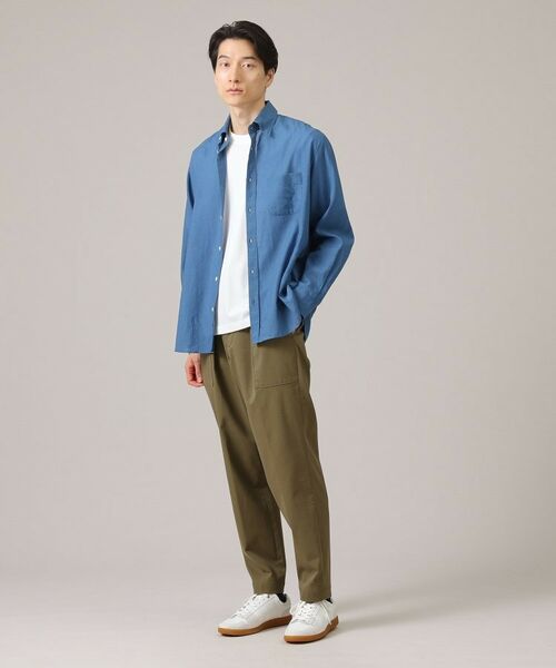 TAKEO KIKUCHI / タケオキクチ Tシャツ | スラブローンタブカラー長袖シャツ | 詳細8