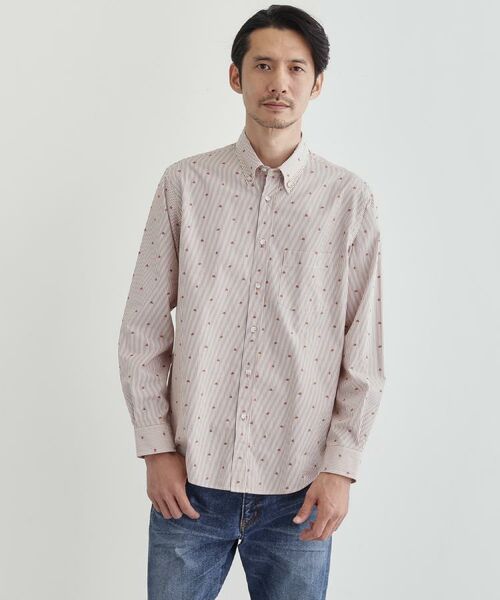TAKEO KIKUCHI / タケオキクチ シャツ・ブラウス | ハットモチーフ ジャカード ストライプ シャツ | 詳細27